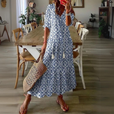 Alyanna | Flattering Floral Print Maxi Dress-1